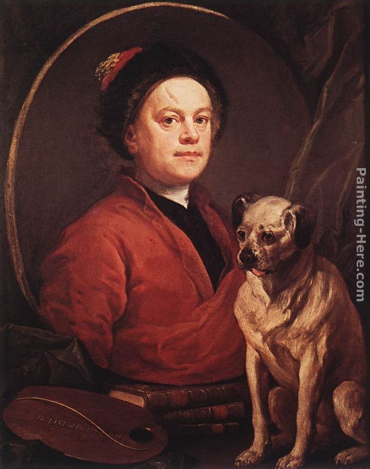 William Hogarth The Painter and his Pug